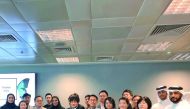 QFC Authority and QBIC officials with the visiting members of Korea Startups Association (Kstartups).
