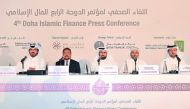 FROM LEFT: Dr Khalid Al Abdulqader, Dean of Business and Economic College at Qatar University; Dr Syed Nazim Ali, Head of Center of Islamic Economics and Finance at Hamad bin Khalifa University; Talal Ahmed Al Khaja, Group Chief Communications Officer at 