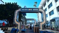 Preparations are underway at the Beverly Hilton Hotel on January 5, 2018 in Beverly Hills, California for the 75th Annual Golden Globes Awards. / AFP / FREDERIC J. BROWN
