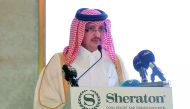 Qatar Chamber Chairman Sheikh Khalifa bin Jassim Al Thani, speaking at the Qatar-Turkey Economic Forum at Sheraton Doha, yesterday. Pic:  Kammutty VP/ The Pneinsula