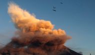 A view of Mayon Volcano erupts anew in the town of Daraga, Albay province, Philippines 24 January 2018. EPA/FRANCIS R. MALASIG