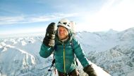 File photo of Polish climber Tomasz Mackiewicz during his trip on Nanga Parbat mountain in pakistan January 2014. Forum/Michal Obrycki via REUTERS 