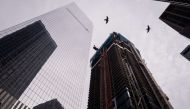 A view of World Trade Center before its topping off ceremony, June 23, 2016 in New York City (Drew Angerer / Getty Images / AFP) 
