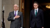 U.S. Defense Secretary James Mattis welcomes British State Secretary for Defense Gavin Williamson to the Pentagon in Arlington, Virginia, U.S., February 1, 2018. Reuters/Yuri Gripas

