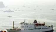 File photo of the North Korean ferry Mangyongbong No. 92, carrying 368 North Korean team supporters, is anchored at the Dadaepo port in Busan, South Korea, September 28, 2002. REUTERS/Ahn Young-joon/Pool/File photo
