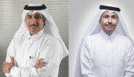 Sheikh Abdulla bin Mohammed bin Saud Al Thani (left), Chairman of Ooredoo Group and  Sheikh Saud bin Nasser Al Thani, Group Chief Executive Officer. 
