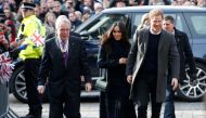 Britain's Prince Harry and his fiancee Meghan Markle arrive for a visit to the Social Bite, a social business and cafe, in Edinburgh, Scotland February 13, 2018. REUTERS/Andrew Yates