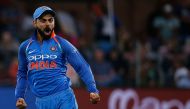 India captain Virat Kohli celbrates during the fifth One Day International cricket match between South Africa and India at Saint George Park, in Port Elizabeth, on February 13, 2018. (AFP / MARCO LONGARI)