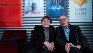 (FILES) This file photo taken on February 8, 2018, shows German married couple Erika and Ulrich Gregor posing in the lobby of a movie theatre in Berlin. AFP / John MacDougall 