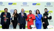 Joe Lahoud (third left), Group CEO, Marzooq Shamlan Al Shamlan Holding;  with (from left) Saju Eapen, Retail Manager, Q-Tire; Carine Nehme Kassis, Group Marketing and Communication Director of Marzooq Shamlan Al Shamlan Holding; Abdullah Al Mohtaseb, Drif