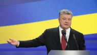 Ukrainian President Petro Poroshenko speaks during a news conference in Kiev, Ukraine February 28, 2018. REUTERS/Gleb Garanich