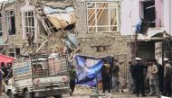 A general view of a street after the explosion in Kabul, Afghanistan on March 2, 2018.   Haroon Sabawoon / Anadolu Agency)