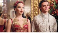 A still of the actor Jennifer Lawrence (L) from the movie Red Sparrow