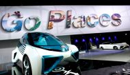 FILE PHOTO: The Toyota FCV Plus hydrogen fuel cell concept vehicle is seen during the North American International Auto Show in Detroit, Michigan, U.S., January 10, 2017. REUTERS/Brendan McDermid/File Photo