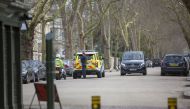 Police officers are seen at Russian Embassy in London, United Kingdom after Britain has expelled 23 Russian diplomats in a standoff with Russia over the 