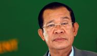 Cambodia's Prime Minister Hun Sen attends the inauguration ceremony of National Road No. 1, which has been built with aid from Japan, in Phnom Penh, Cambodia March 13, 2018. REUTERS/Samrang Pring