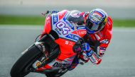 Andrea Doviziso in action during free practice yesterday. 