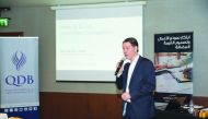 Ton Van Der Linden, a business model expert, conducting the course on business modeling and value proposition design’ for SMEs, organised by QDB and Strategyzer.