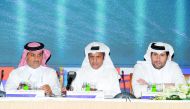 Sheikh Ali bin Jassim bin Mohammad Al Thani (centre), Chairman of the Board of Directors of Milaha; with  Sheikh Khalid bin Khalifa bin Jassim bin Fahad Al Thani (left) Vice Chairman; and  Sheikh Jassim bin Hamad bin Jassim Jabor Al Thani, Board member du