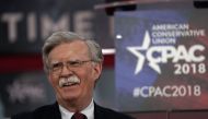 (FILES) This file photo taken on February 22, 2018 shows former US Ambassador to the United Nations John Bolton speaking during CPAC 2018 in National Harbor, Maryland.  AFP / GETTY IMAGES NORTH AMERICA / Alex WONG
