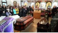 People attend a commemorative ceremony held at a church for the victims of deadly shopping mall fire on Monday that killed 64 people, in Kemerovo, Russia on March 28, 2018. (Anton Bayev/Anadolu Agency)