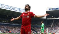 Liverpool's Mohamed Salah celebrates scoring their second goal REUTERS/Andrew Yates