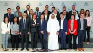 Saad Sherida Al-Kaabi, President and CEO of Qatar Petroleum, with the HEC Paris delegation.