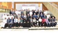 QSRTC officials and staff members during a celebration marking 10 years of collaboration on research and development.