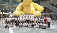 The students of Oryx International School at the HIA.