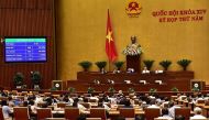 Members of Vietnam parliament attend a session voting to approve a cyber security law in Hanoi on June 12, 2018. AFP / Vietnam News Agency / Vietnam News Agency