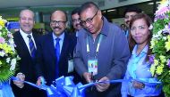 Alexander Cauguiran, Clark International Airport President and Chief Executive, cutting a ribbon marking the opening of Lulu Financial Group’s fourth forex branch, and third 24-hour outlet offering foreign exchange services at the arrival area of Clark In