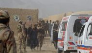 Pakistani Frontier Constabulary (FC) personnel gather in Mastung on July 13, 2018, following a bomb blast here at an election rally.  AFP / Banaras Khan