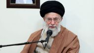 File photo of Iran's Supreme Leader Ayatollah Ali Khamanei delivers a speech during his meeting with families of martyr's in Tehran, Iran on January 2, 2018. (Iranian Leader's Press Office / Anadolu)