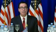 US Treasury Secretary Steven Mnuchin speaks during a briefing with the press in Buenos Aires, on July 21, 2018 in the framework of the G20 meeting of Finance Ministers and Central Bank Governors.  AFP 