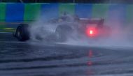 Mercedes' British driver Lewis Hamilton steers his car during the qualifying session on the eve of the Formula One Hungarian Grand Prix at the Hungaroring circuit in Mogyorod near Budapest, Hungary, on July 28, 2018. / AFP / ANDREJ ISAKOVIC