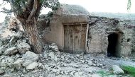 A damaged house is seen after earthquake struck near the Iranian city of Kermanshah, Iran August 26, 2018. Tasnim News Agency/via Reuters