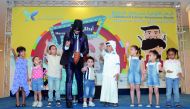 The participants at the campaign to create awareness about childhood cancers. 