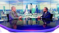 Chaouki Daher (right), Head of Private Banking at ibq at the London Stock Exchange Studios in London, UK, during a video interview sharing his expertise on the private banking sector in general and wealth management in Qatar in particular.
