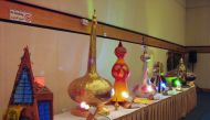 The items which were produced by Shabbir Siddiqui from waste materials. 