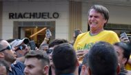 Jair Bolsonaro reacts after being stabbed during a rally, Brazil, September 6, 2018. Reuters/Raysa Campos Leite