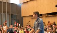Death Cab for Cutie lead singer Ben Gibbard addresses the Seattle City Council, United States, August 6, 2018. Photo Credit: Seattle City Council