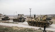 Tanks belonging to Turkish Armed Forces' are being dispatched to support the units at the border in Reyhanli district of Hatay, Turkey on September 13, 2018. Cem Genco - Anadolu
