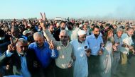 Leader of Hamas in the Gaza Strip, Yahya Sinwar takes part in the