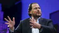 Marc Benioff, Founder, Chairman, and CEO of Salesforce, participates in a panel discussion at the 2015 Fortune Global Forum in San Francisco, California November 3, 2015. Reuters/Elijah Nouvelage