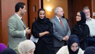 H E Sheikha Hind bint Hamad Al Thani, Vice-Chairperson and CEO of Qatar Foundation (QF), attends the ‘Experience CMU-Q’ event.