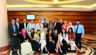 Distinguished rheumatologists from across the Eastern Mediterranean region posing for group picture in Doha. 