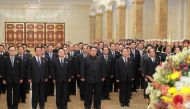 North Korean leader Kim Jong Un visits the Kumsusan Sun Palace during the celebrations of the 73rd anniversary of the founding of the Korean Workers' Party in this photo released by North Korea's Korean Central News Agency (KCNA) on October 11, 2018. KCNA