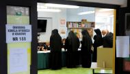 Nuns are seen at the polling station, during the Polish regional elections, in Krakow, Poland, October 21, 2018. Jakub Porzycki/Agencja Gazeta via REUTERS