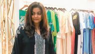 Indian designer Beena Soni at the 14th Heya Arabian Fashion Exhibition. Pic: Amna Pervaiz Rao / The Peninsula 