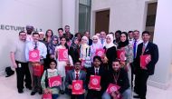 The students from eight countries at the Weill Cornell Medicine-Qatar to attend the International Student Exchange Program. 